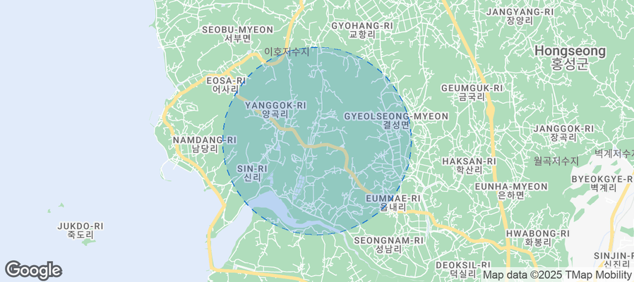 Pangyo-ri Airbnb map